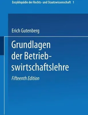 Produktbild von Grundlagen der Betriebswirtschaftslehre