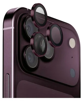 Zdjęcie produktu dla Szkło na aparat UNIQ Optix do iPhone 18 Pro / 18 Pro Max burgundowy
