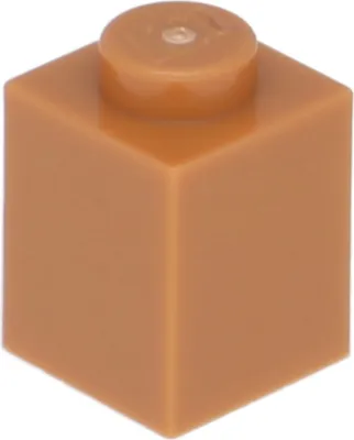 Produktbild von LEGO: 100x Stein 1x1 in 'Medium Dark Flesh'