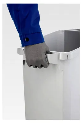 Produktbild von Abfalleimer Durabin Eco 60 Liter, Blauer Engel , mit Tragegriffen, schwarz