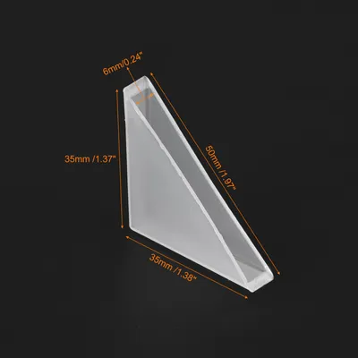 Produktbild von Eckenschutz Kantenschutz 6x50 Dreiecksform Glas-Eckschš¹tzer Kissen 20 Stš¹ck Kunststoffeckschš¹tzer fš¹r Eckschutz von Glas, Spiegel, Fliesen, Wei?
