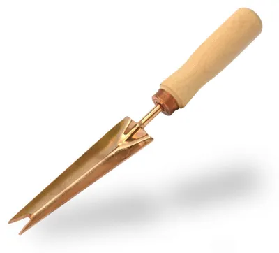 Imagen del producto de OJ Bron Kupfer, desherbador Rarog, cuchillo de jardinería hecho a mano, antibacteriano, aleación de cobre