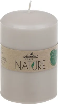 Produktbild von Stumpenkerzen Classic Nature Taupe  100 x Ø 67 mm aus 100% natürlichen Rohstoffen ohne Palmöl