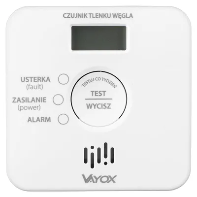 Produktbild von Vayox Kohlenmonoxidmelder VA0414 mit LCD Display | CO Melder Elektrochemischer Sensor 10 Jahre Lebensdauer | 85dB CO-Warnmelder für Kamin Gastherme