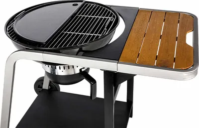 Produktbild von Gusseisen-Halbmond-Grillplatte mit Emaille für Kettle-Grill