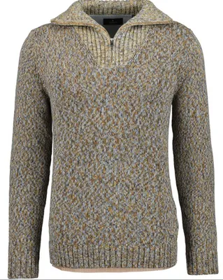 Produktbild von Ragman H-Sweatpulli Pulli Zipp braun meliert