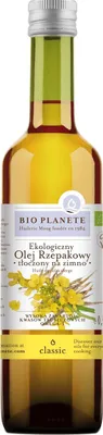 Zdjęcie produktu dla OLEJ RZEPAKOWY TŁOCZONY NA ZIMNO OMEGA-3500 ml -PLANETE