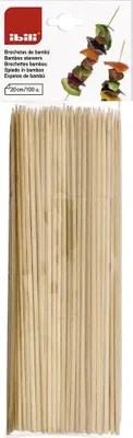 Immagine prodotto di Set di aghi per barbecue in bambù da 20 cm - 100 pezzi