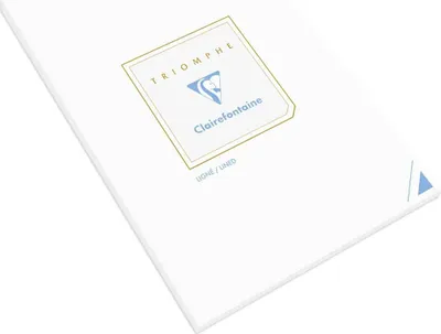 Produktbild von Clairefontaine 10x Block TRIOMPHE A4, liniert, 90g, weiß - Weiß 6174C