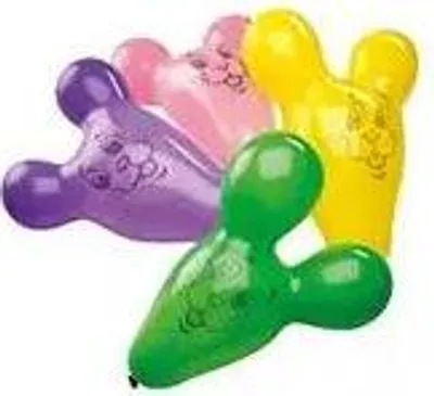 Produktbild von amscan 4 Latex-Figurenballons Mäuse groß
