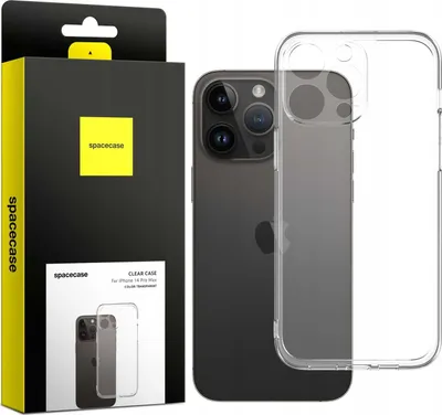 Immagine prodotto di Custodia in silicone SPACECASE Custodia trasparente per iPhone 14 Pro Max Trasparente