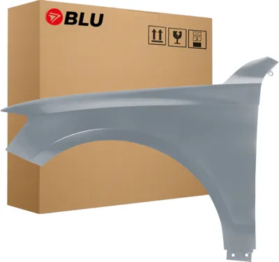 Zdjęcie produktu dla BLU Błotnik pasujący do Audi Q5 8R LX7R Lewy Srebrny MonsunGrau | 2008-2016 | Przedni Przód | Lakierowany | Gotowy do montażu  | Stal