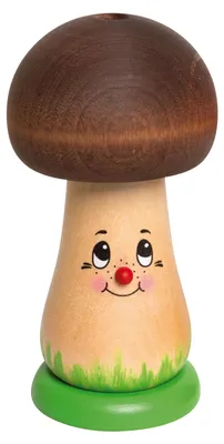 Produktbild von Kuhnert Rauchpilz - mit braunem Hut - Größe ca. 12cm - für Räucherkerzen der Größe M (Standard) - 36102