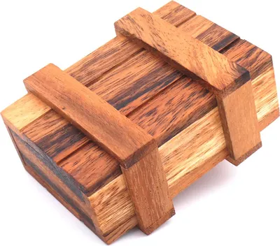 Produktbild von Geschenkbox, Magic Box, Schatzkiste, Geschenkverpackung, klein, Denk- und Knobelspiel, Holz