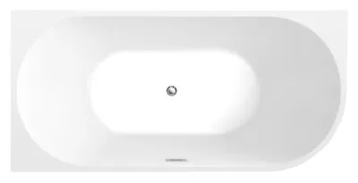 Produktbild von Freistehende Eckbadewanne Badewanne Wanne 170 x 80 x 46 cm Acryl weiß links