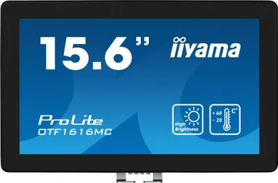 Obrázek produktu pro iiyama OTF1616MC-B1, 39,6 cm (15.6"), 1920 x 1080 px, Full HD, LCD, 25 ms, Černá