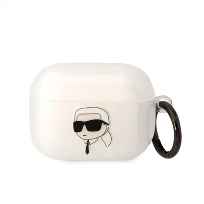Produktbild von Karl Lagerfeld Karl's Head Hülle für Airpods Pro - Transparent