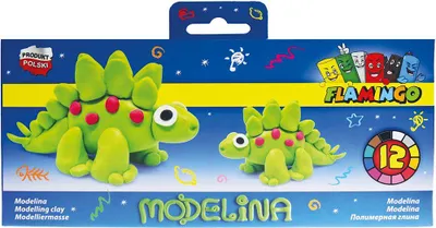 Zdjęcie produktu dla Modelina Flamingo  12Kol.