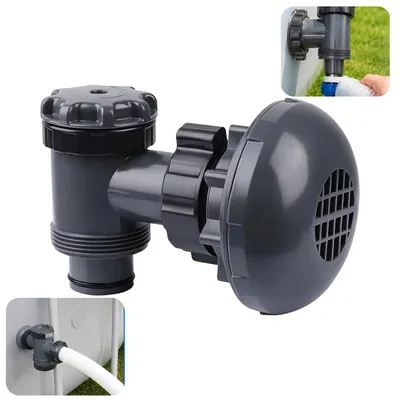 Produktbild von Absperrhahn Pool 38mm, Kolbenventil für Intex, Coleman & Bestway, Pool Anschluss, Ersatzteil für Oberirdische Schwimmbecken