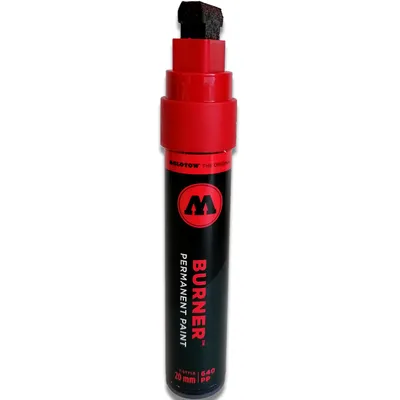 Immagine prodotto di Molotow Pennarello BURNER Vernice permanente 640PP Alcool, 20 mm, rosso bruciatore