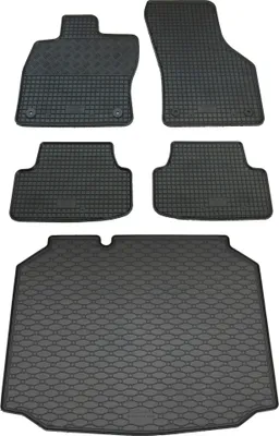 Produktbild von Rigum Gummi Fußmatten + Kofferraumwanne im Set für Seat Leon 3 5F