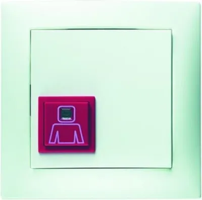 Image de Berker 52068989 Bouton-poussoir d'appel avec cadre blanc polaire, brillantBerker S.1
