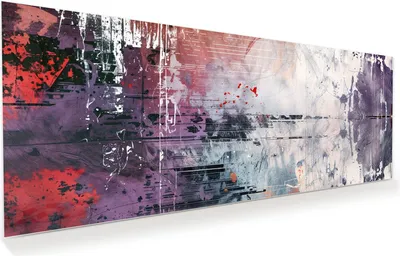 Produktbild von Glasbild 150x60cm in XXL für Wohnzimmer, Schlafzimmer Motiv Abstrakte Kunst