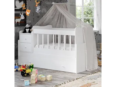 Produktbild von Skye Decor, Sansa - White, Gitterbetten, Kinderbett, Weiß, MDF, 175 x 67 x 95 cm