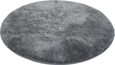 Produktbild von Mikrofaser-Badematte 90 cm rund,  Anthrazit 90cm