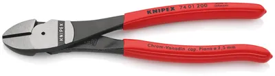 Produktbild von Kraftseitenschneider L.200mm pol.Form 0 Ku.-Überzug KNIPEX