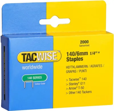 Produktbild von TACWISE Heftklammern 140/6 mm verzinkt 2.000 Stück