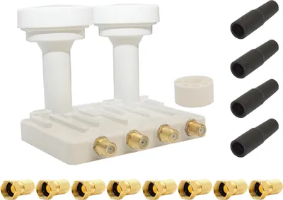 Produktbild von PremiumX Quad Monoblock LNB 6° PXMB-6QW Sat 4 Teilnehmer DVB-S2 HDTV UHD