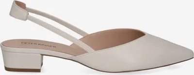 Produktbild von Peter Kaiser Peeptoes & Slingpumps 7944, Glattleder, Weiß, Damen