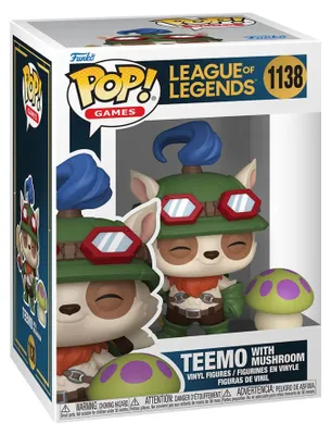 Productafbeelding van Funko POP! & Buddy: League of Legends - Teemo met paddenstoel - Verzamelfiguur van vinyl - Cadeau-idee - Officiële merchandise - Speelgoed voor kinderen en volwassenen