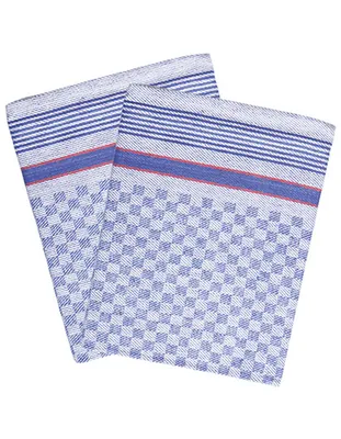 Obrázok produktu pre Utierka na jamy (balenie po 10 ks) Modrá (károvaná) 45 x 90 cm