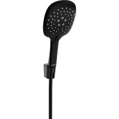 Produktbild von Mexen R-22 Kopfbrausegarnitur mit Regenbrause und Thermostatmischer, Schwarz - 785225052-70