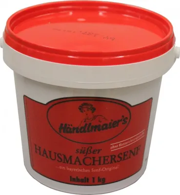 Produktbild von Händlmaiers Hausmachersenf bayrisch süß im Eimer Glutenfrei 1Kg