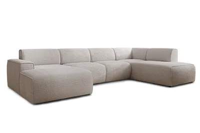 Produktbild von AX LIVING XXL Sofa U Form Didim Taupe 378cm breit modern & großzügig R