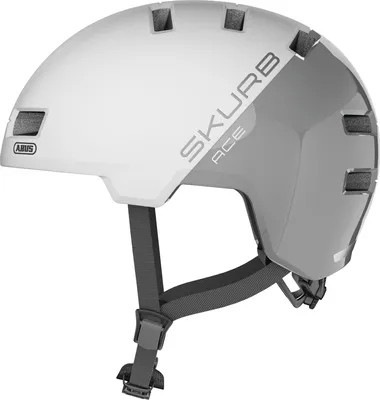 Image de Casque Urbain Abus 40394 - SKURB ACE SILVER WHITE S