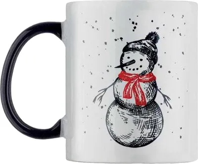 Produktbild von MidOcean - "Festimug" Kaffeebecher, Keramik, 300ml MO1831 (Einheitsgröße) (Schwarz/Rot)