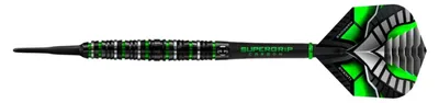 Produktbild von Harrows - Darts "Avanti", Weiche Spitze PP4089 (18 g) (Schwarz/Grün)