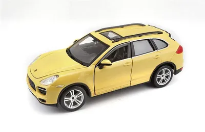 Zdjęcie produktu dla Porsche Cayenne Turbo 1:24 żółty BBURAGO