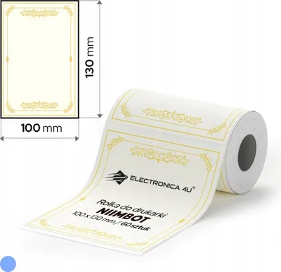 Obrázek produktu pro Samolepicí štítky termální nálepky pro tiskárnu Niimbot B4 100x130
