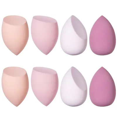Produktbild von Makeup Schwamm, 8 Stück Beauty Blender Make Up Schwamm Schminkschwamm für Foundations, Puder Flüssigkeiten, Etc., Gesichtsschwamm Kommt In 3 Formen