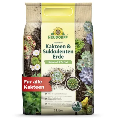 Produktbild von Neudorff NeudoHum Kakteen- & SukkulentenErde 3 Liter