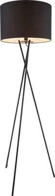 Produktbild von Stehleuchte, 3-Bein Stativ, Textil, schwarz, H 160 cm