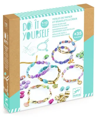 Produktbild von DIY-Workshop zur Herstellung von Armbändern mit Papierperlen und goldenen Details