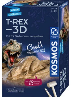 Produktbild von Kosmos T-REX-Skelett zum Ausgraben, Experimentier-Set, Paläontologie, 7 Jahr(e), Mehrfarbig