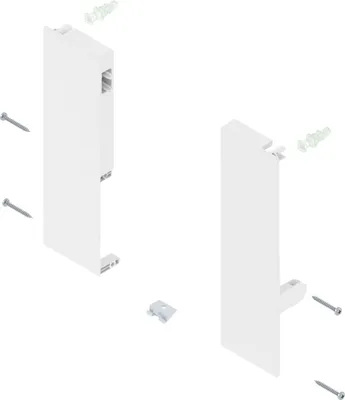 Produktbild von Blum Tandembox Antaro Fronthalter Höhe D - Fronthalterung passend zu Innenauszug, Kunststoff weiß