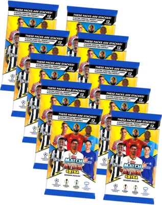 Produktbild von Topps Match Attax Karten Champions League Extra 2023-2024 - 10 Booster Sammelkarten